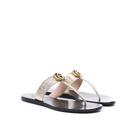 sandales gucci doré|authentic gucci sandals women.